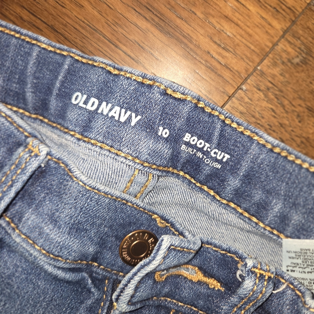 Girls Jeans Size 10 Lot Of Three, Old Navy, Wranger, Bootcut - Picture 3 of 6